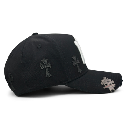 NY "CHROME DISTRESSED" SNAPBACK