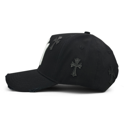 NY "CHROME DISTRESSED" SNAPBACK
